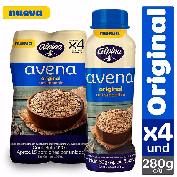 Mplx4 Avena Alpina Original Bt 280gr