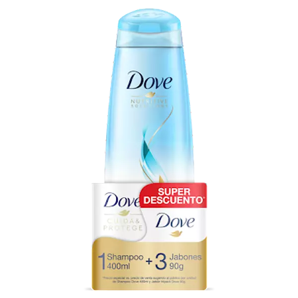 Sh Dove Nutriv 400ml+ 3jb X90gr