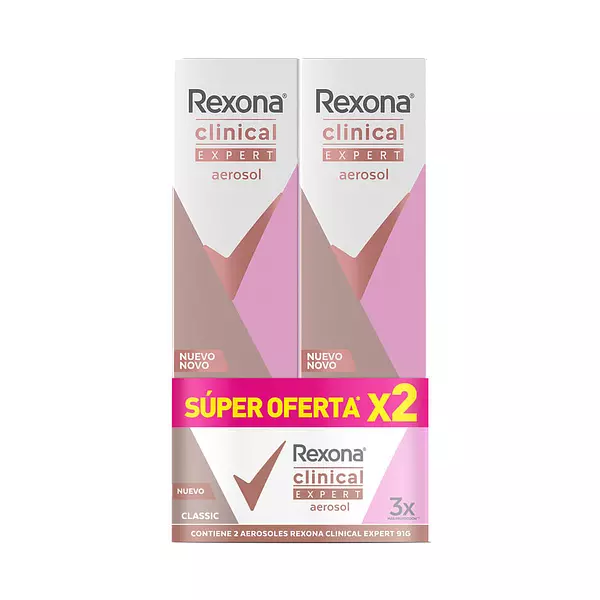 Desodorante Rexona Classic Clinical Expert Women Spray X 2und