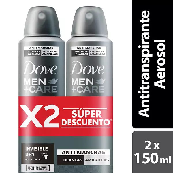 Deo Dove Men Aer Invi 2x89gr