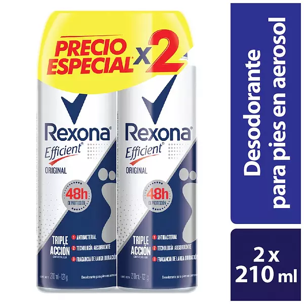 Rexona Efficient Deo Aer Orig 2 x 210ml