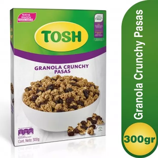 Granola Tosh Pasas X300gr