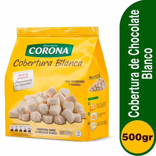 Cobertura Chocolate Corona Bl 500gr