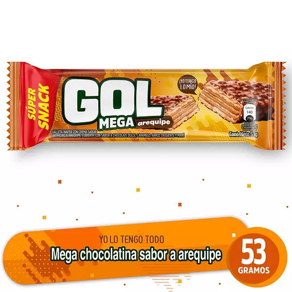 Chocol Gol Meg Areq 53gr