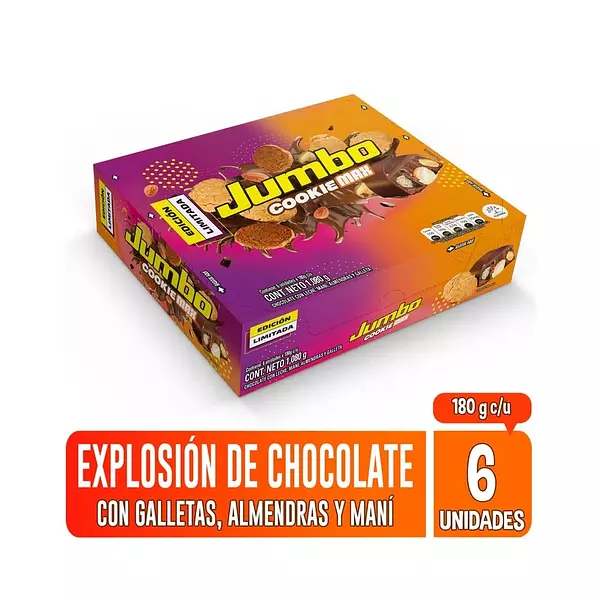 Glina Jumbo Cookie Max 6und X180gr