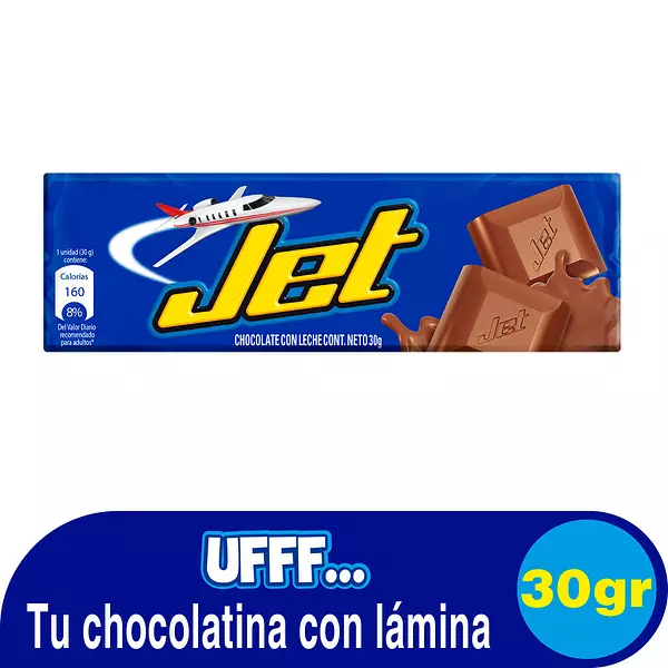 Chocolatina Jet N2 Leche X30gr