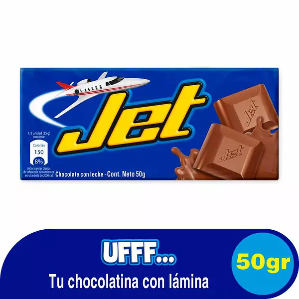 Chocolatina Jet Leche X50gr #