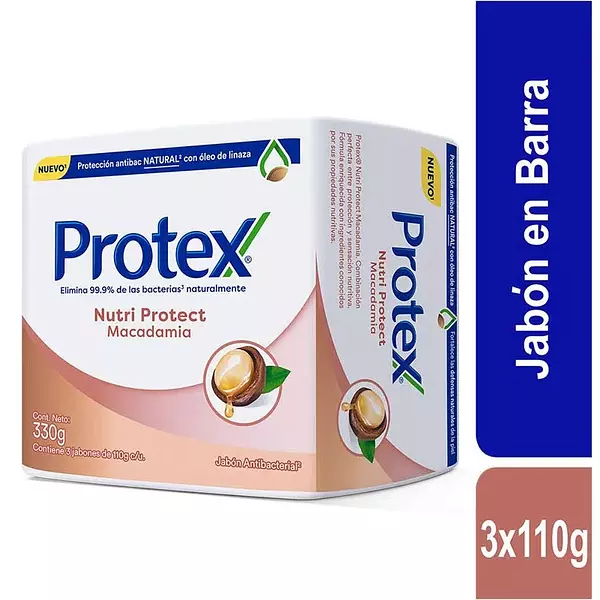 Jabon Protex Macadamia 3 x 110gr