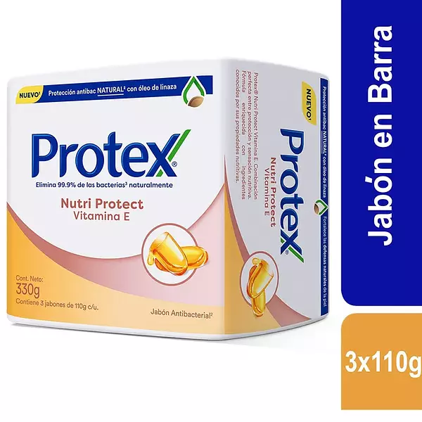 Jabon Protex Vitamina E 3 x 110gr