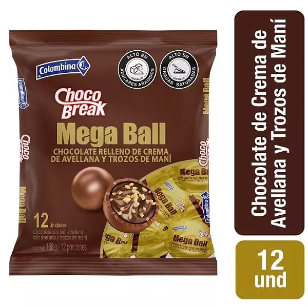 Dulces Chocobreak Mega Ball X12