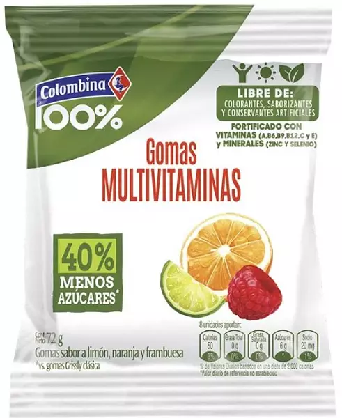 Gomas 100% Multivit 72g