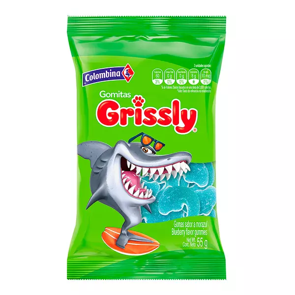 Gomas Grissly Snack Tibur 55g