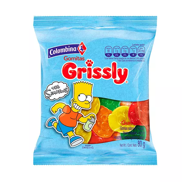 Goma Gryssly Simpsons 80gr