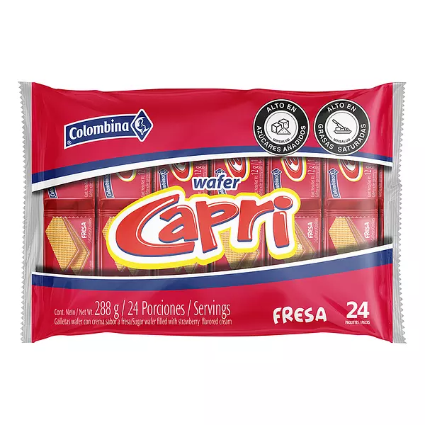 Galleta Capri Fresa 24und