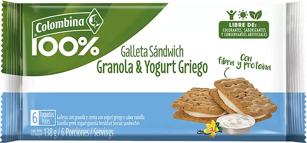 Gall 100% Sandw Yog Griego 138g