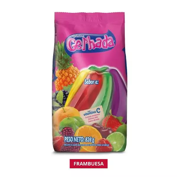 Gelatina Gelhada Frambuesa X826 Gr