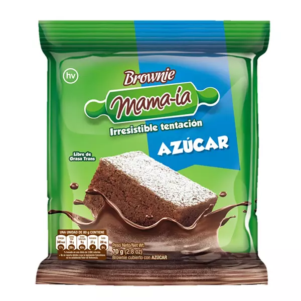 Brownie Mama-Ia Azucar 70gr