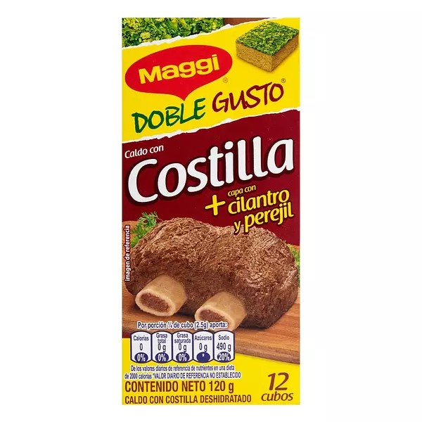 Caldo Con Costilla Maggi Doble Gusto Cubos X12und X120g