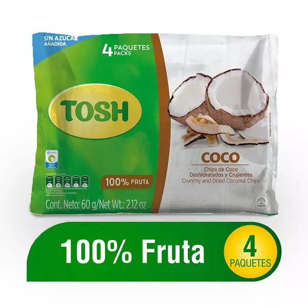 Pasab Tosh Fruta Coco Bs 60gr