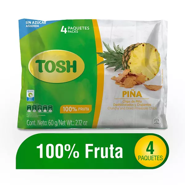 Pasab Tosh Fruta Piña Bs 60gr