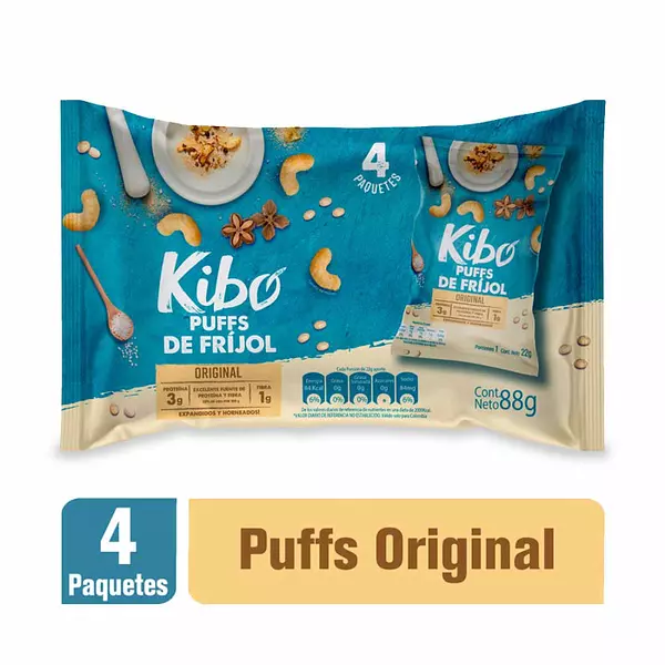 Pasab Kibo Frijol Orig 4x Und 88gr