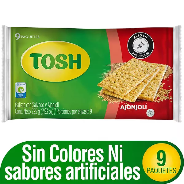 Galleta Tosh Ajonjoli Fit Blsx9