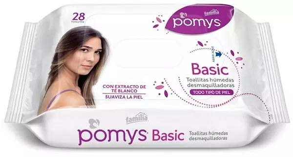 Toallas Desmaquilladoras Familia Pomys Basic 28 Unds