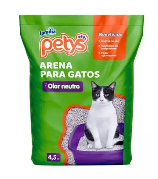 Arena Gatos Petys Olor Neutro 4.5kg