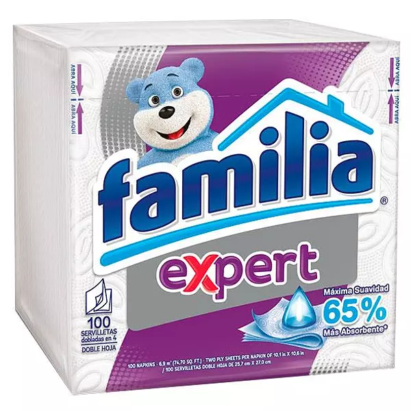 Servilleta Familia Expert 100 Unidades