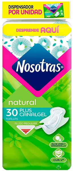 Nos Natura Plus Canal Gel Dis x 30 Und