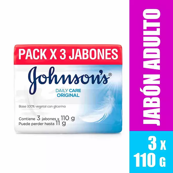 Jabón Johnsons Adulto Original 3x110gr