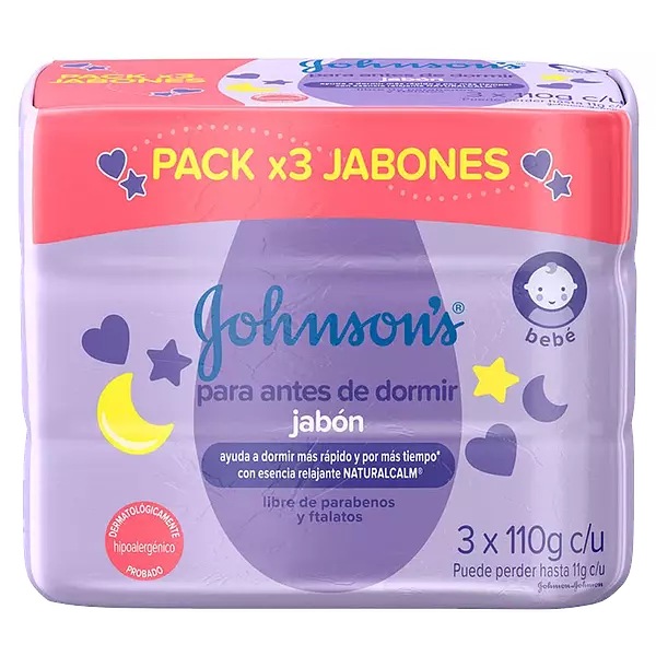 Jabon Baby Jh Antes Dor X3 110gr