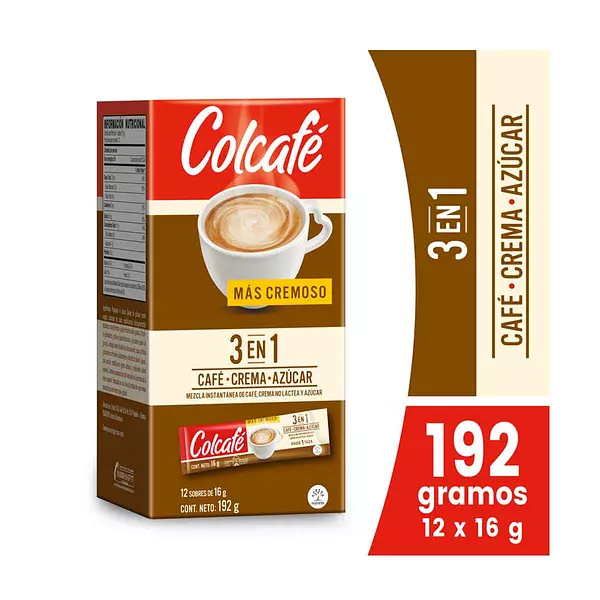 Cafe Colcafe 3 de 1 X12 Sob