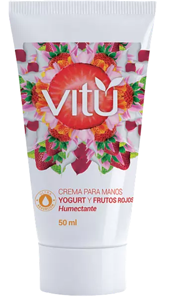 Crema Vitu Manitos Frutos Rojos