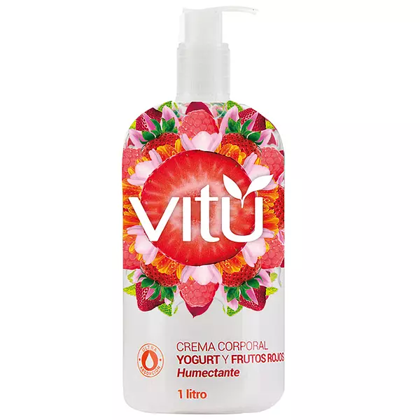 Crema Vitu Litro Frutos Rojos 1lt