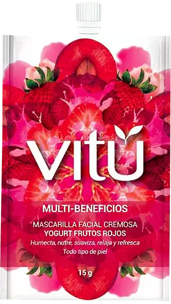 Mascarilla Vitu Frutos Rojo Sachet X15 G