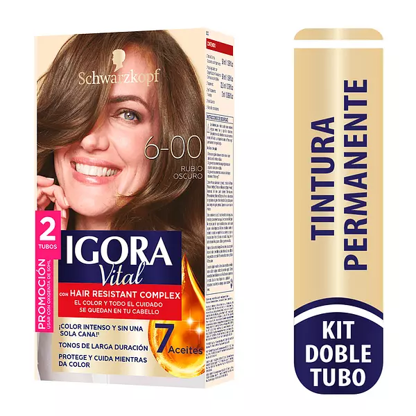 Tinte Igora Vital 6-00 Rub Oscuro