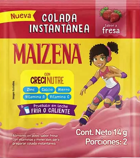 Maizena Colad Inst Fresa 14g