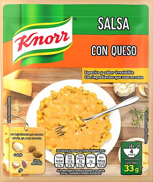 Salsa Knorr Pre Ssa Queso X33 Gr