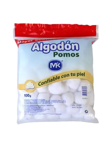 Algodon Mk Pomos X100gr