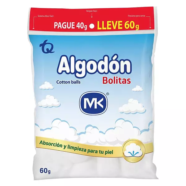 Algodon Mk Pomos 40g Gts20g