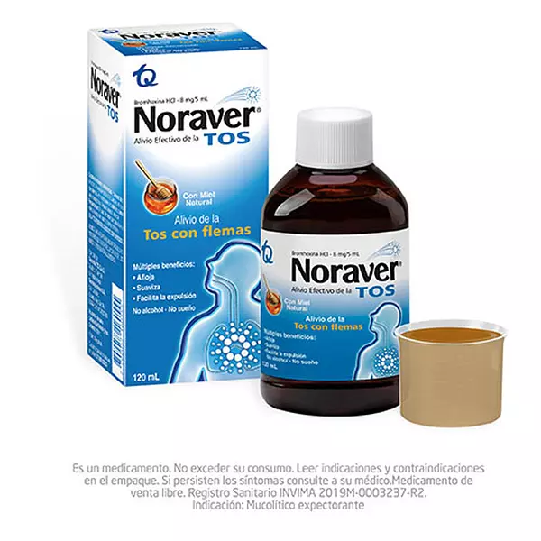 Noraver Tos Adultos X120 Ml