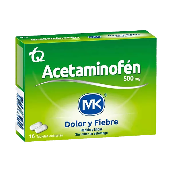 Acetaminofen Mk 500 X16tab