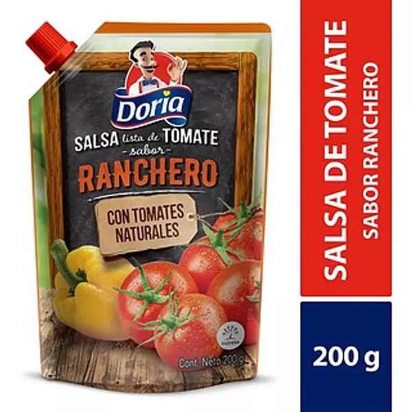 Salsa Tomt Doria Ranchero X200gr