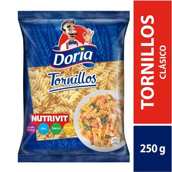 Pasta Doria Tornillos x 250gr