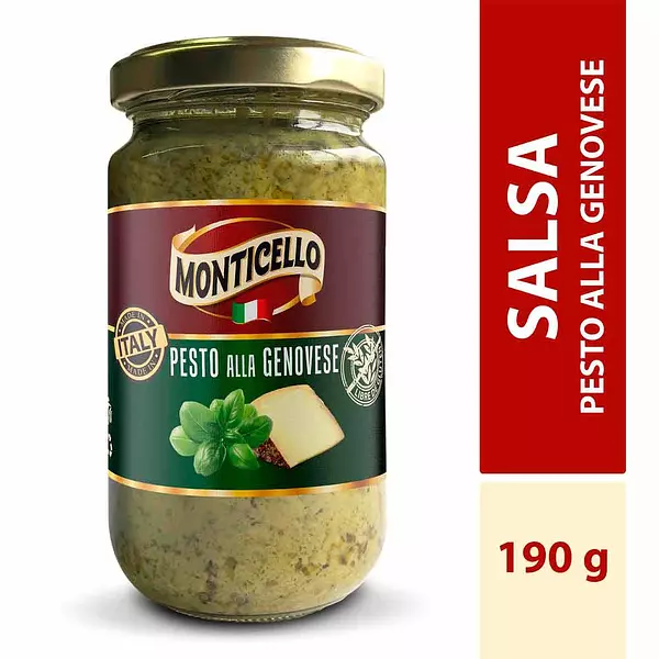 Salsa Monticello Pesto Genoves x 190gr