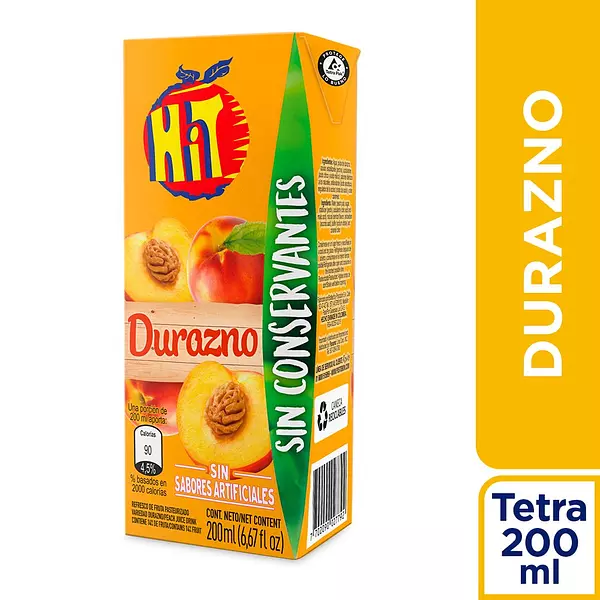 Jugo Hit Tetra Durazno