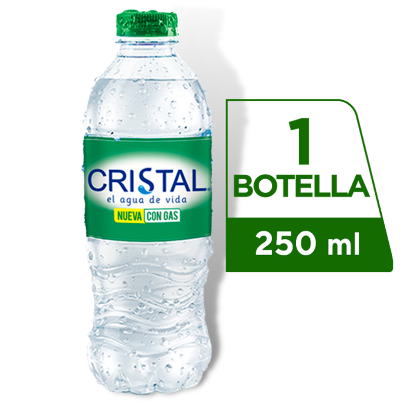 Botella De Agua De Luz Cristal 250ml, Venta de Botella De Agua De