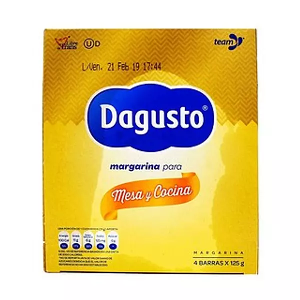 Margarina Dagusto X125gr Disp X4