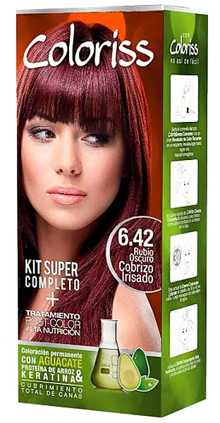 Tinte Coloriss Kit N°6.42 Cobrizo Irisado